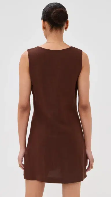 LE BOP Charlotte Vest Dress Chocolate S | Thumbnail 3
