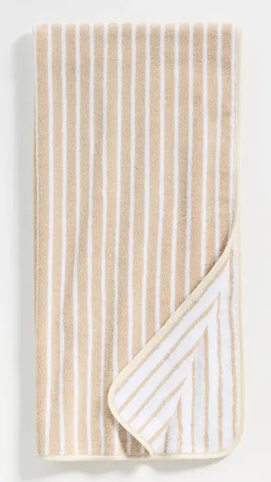 Weezie Patterned Signature Bath Towel Parker Sand One Size | Thumbnail 2