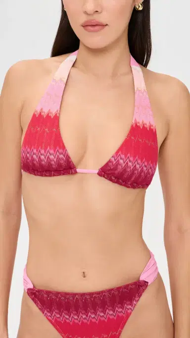 PQ Swim Eleanor Halter Bikini Top Scarlet | Thumbnail 2