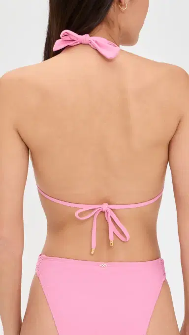 PQ Swim Eleanor Halter Bikini Top Scarlet | Thumbnail 3