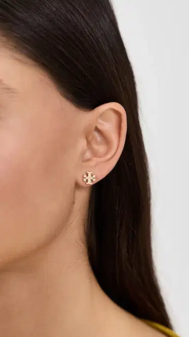 Tory Burch Small Icon Stud Earrings | Thumbnail 3
