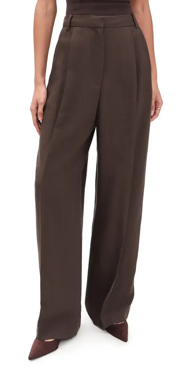 IRO Helis Trousers Dark Brown