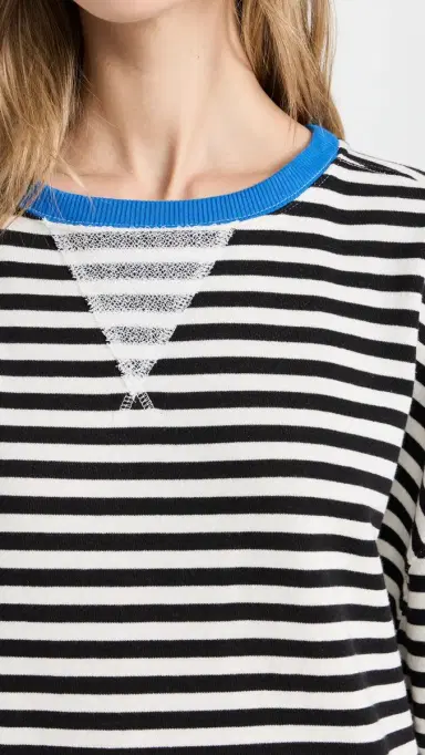 Free People Classic Striped Crew Black Combo | Thumbnail 6 Free People Classic Striped Crew Black Combo | Thumbnail 6