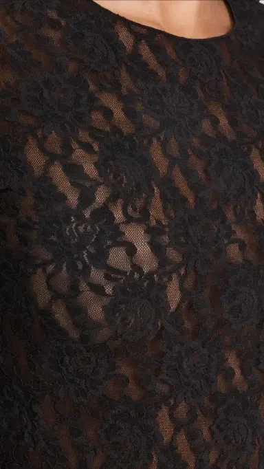 Hanky Panky Signature Lace Unlined Long Sleeve Top Black L | Thumbnail 6 Hanky Panky Signature Lace Unlined Long Sleeve Top Black L | Thumbnail 6