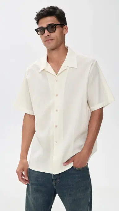 PS Paul Smith Short Sleeve Casual Fit Shirt Off White L | Thumbnail 2