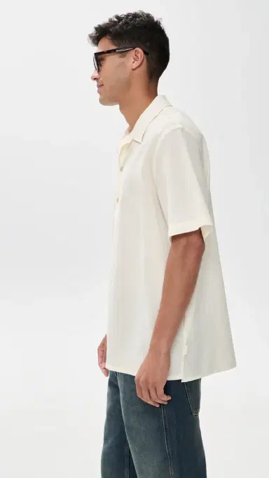 PS Paul Smith Short Sleeve Casual Fit Shirt Off White L | Thumbnail 4