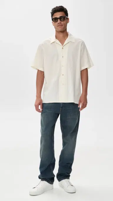 PS Paul Smith Short Sleeve Casual Fit Shirt Off White L | Thumbnail 5