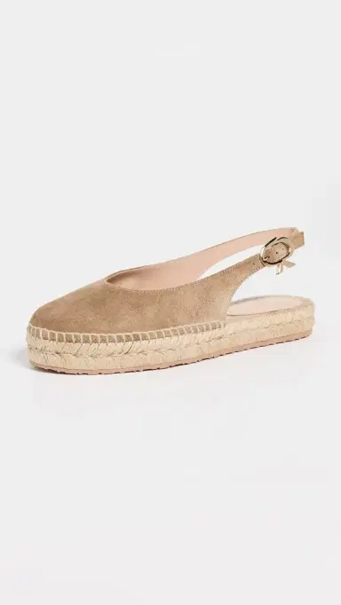Gianvito Rossi Paz Velour and Corda Espadrilles Camel/Natural 40 | Thumbnail 2