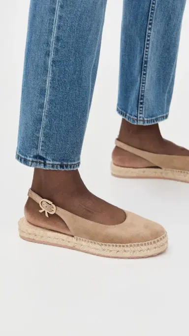 Gianvito Rossi Paz Velour and Corda Espadrilles Camel/Natural 40 | Thumbnail 3