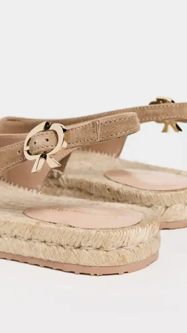 Gianvito Rossi Paz Velour and Corda Espadrilles Camel/Natural 40 | Thumbnail 4