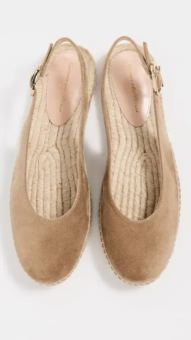 Gianvito Rossi Paz Velour and Corda Espadrilles Camel/Natural 40 | Thumbnail 5