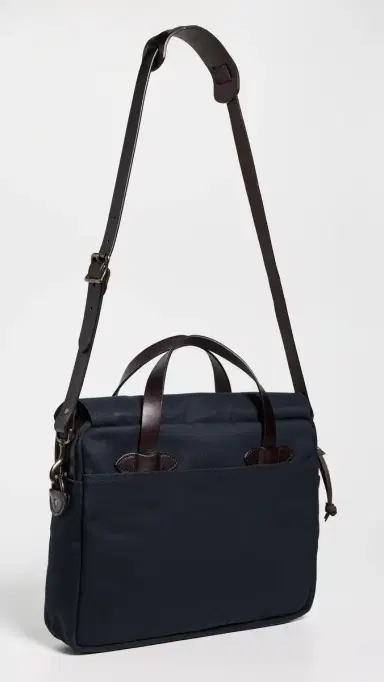 Filson Rugged Twill Original Briefcase Navy One Size | Thumbnail 4