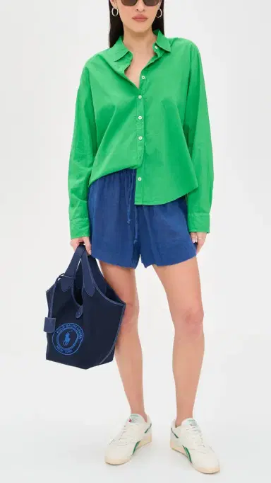 Polo Ralph Lauren Polo Canvas Medium Tote Newport Navy One Size | Thumbnail 3