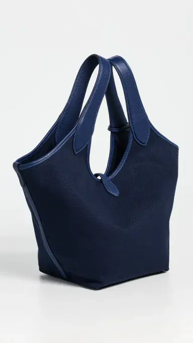 Polo Ralph Lauren Polo Canvas Medium Tote Newport Navy One Size | Thumbnail 4