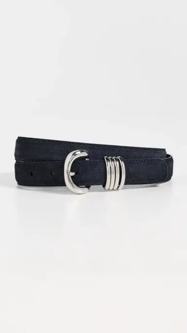 Madewell Metal Keeper Belt In Suede Juniper Berry Suede | Thumbnail 2