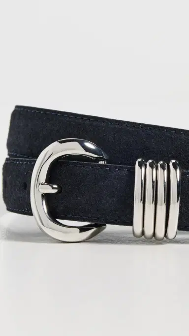 Madewell Metal Keeper Belt In Suede Juniper Berry Suede | Thumbnail 5