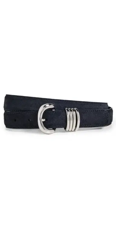 Madewell Metal Keeper Belt In Suede Juniper Berry Suede | Thumbnail 1