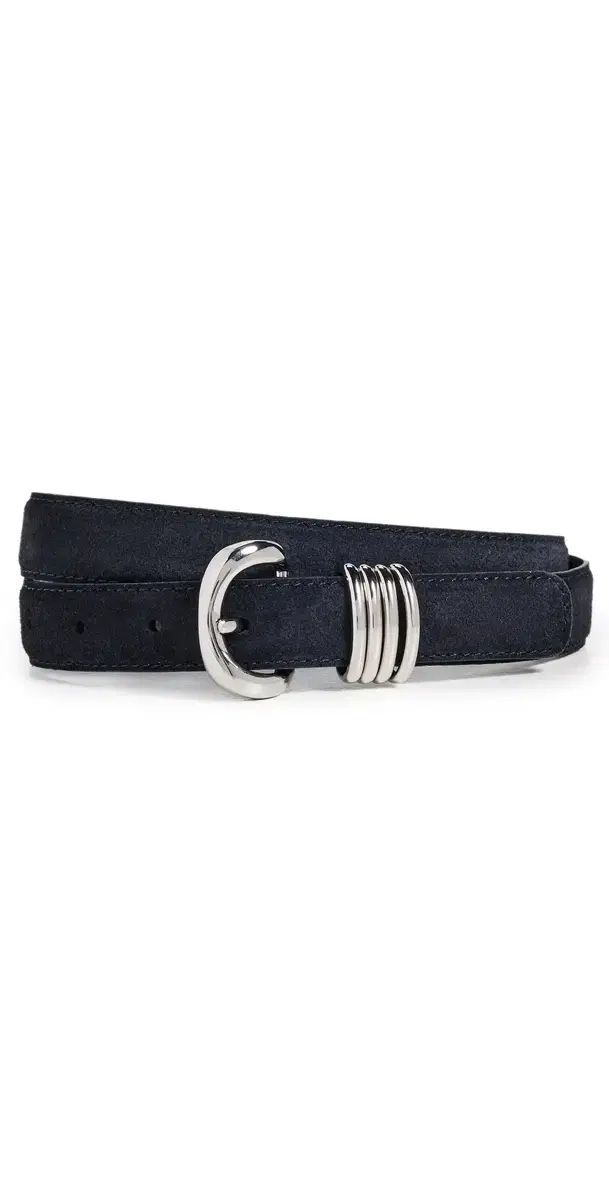 Madewell Metal Keeper Belt In uede Juniper Berry uede