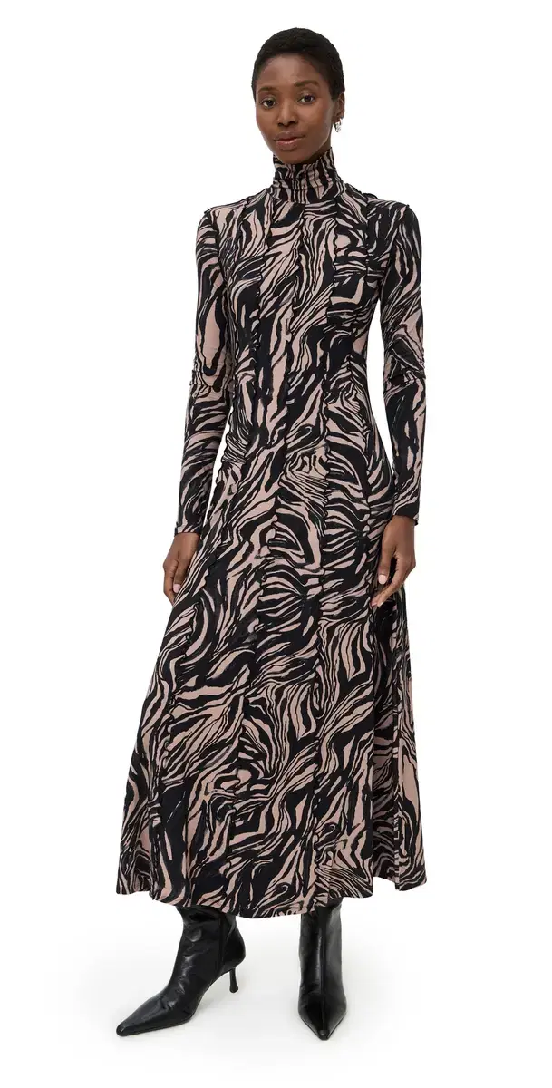 Proenza Schouler White Label abel Dress in arble Jersey Fawn ulti