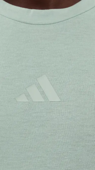 adidas Designed For Training 3 Stripe Workout Tee Wonder age | Thumbnail 6 adidas Designed For Training 3 Stripe Workout Tee Wonder age | Thumbnail 6