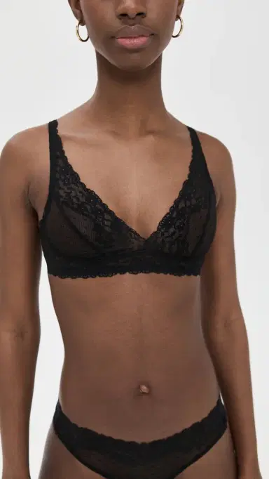 Commando Double Take Lace Bralette Black S/M | Thumbnail 2