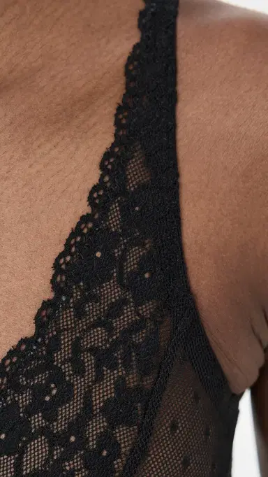 Commando Double Take Lace Bralette Black S/M | Thumbnail 6