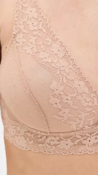 Commando Double Take Lace Bralette Beige S/M | Thumbnail 6 Commando Double Take Lace Bralette Beige S/M | Thumbnail 6