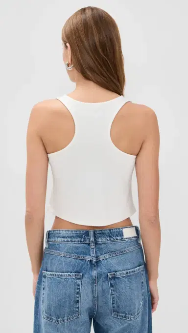 Ripley Rader Ponte Knit Tank Top Off White M | Thumbnail 3