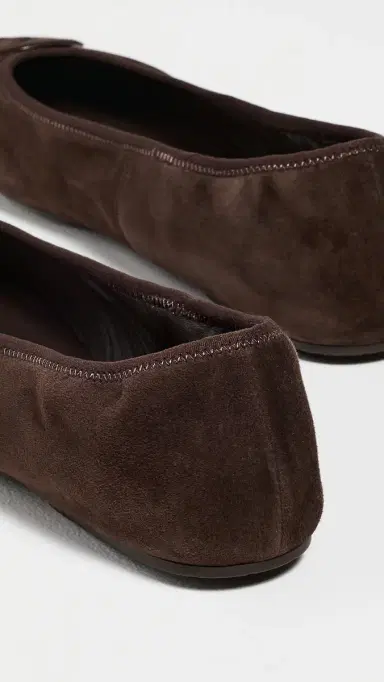 Tory Burch Reva Travel Ballet Flats Dark Cocoa 6 | Thumbnail 4