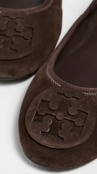Tory Burch Reva Travel Ballet Flats Dark Cocoa 6 | Thumbnail 6
