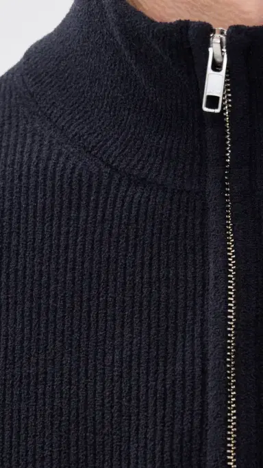 NN07 Danny Half Zip Sweater Navy Blue | Thumbnail 6