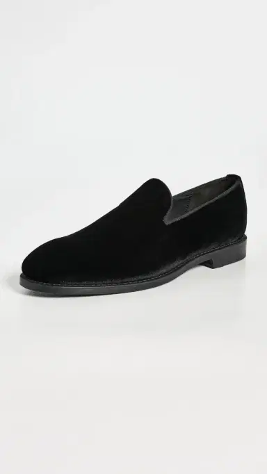 Allen Edmonds Robinson Velvet Tuxedo Loafers Black Velvet 9 | Thumbnail 2
