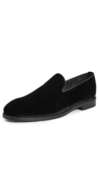 Allen Edmonds Robinson Velvet Tuxedo Loafers Black Velvet 9 | Thumbnail 1
