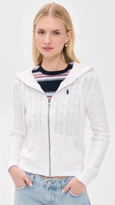 Polo Ralph Lauren Cotton Cable Knit Hoodie | Thumbnail 2 Polo Ralph Lauren Cotton Cable Knit Hoodie | Thumbnail 2