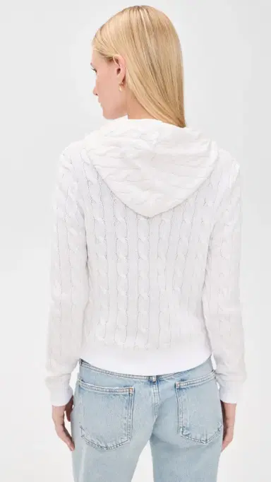 Polo Ralph Lauren Cotton Cable Knit Hoodie | Thumbnail 3 Polo Ralph Lauren Cotton Cable Knit Hoodie | Thumbnail 3