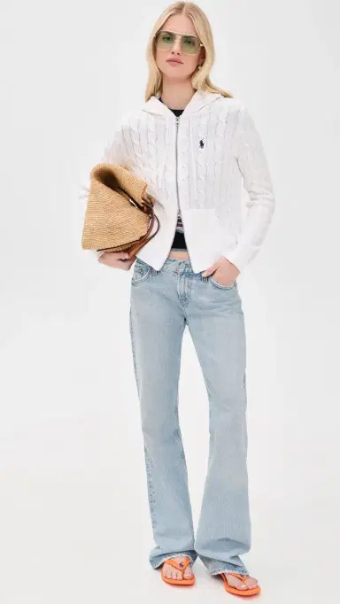 Polo Ralph Lauren Cotton Cable Knit Hoodie | Thumbnail 5 Polo Ralph Lauren Cotton Cable Knit Hoodie | Thumbnail 5