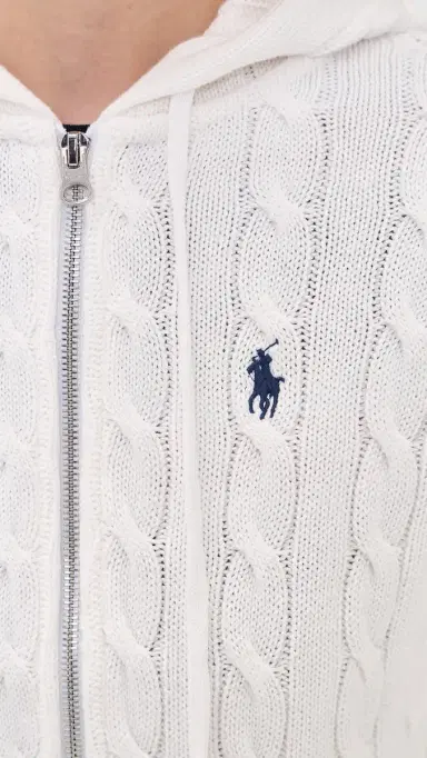 Polo Ralph Lauren Cotton Cable Knit Hoodie | Thumbnail 6 Polo Ralph Lauren Cotton Cable Knit Hoodie | Thumbnail 6