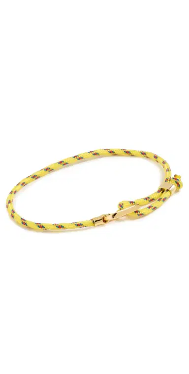 Gorjana Link Paracord Bracelet Yellow One Size | Thumbnail 1