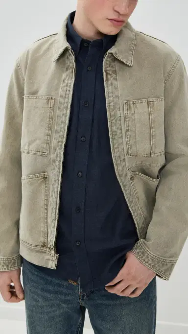 Billy Reid Tuscumbia Classic Shirt Navy | Thumbnail 5