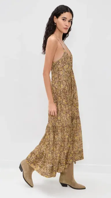 Isabel Marant Étoile Sabba Dress Khaki | Thumbnail 4 Isabel Marant Étoile Sabba Dress Khaki | Thumbnail 4
