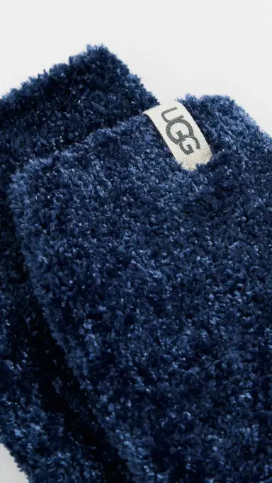UGG Leda Cozy Socks Navy One Size | Thumbnail 3 UGG Leda Cozy Socks Navy One Size | Thumbnail 3