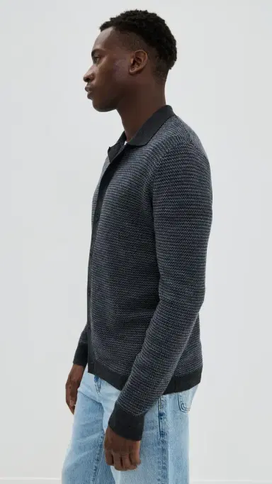 Taylor Stitch The Nichols Birdseye Polo Navy Birdseye 40 | Thumbnail 4