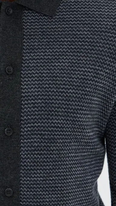 Taylor Stitch The Nichols Birdseye Polo Navy Birdseye 40 | Thumbnail 6