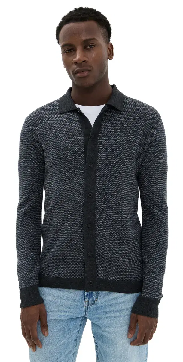 The Nichols Birdseye Polo Navy Birdseye