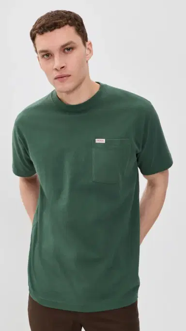 Filson Short Sleeve Outfitter Pocket T-Shirt Olive Green | Thumbnail 2 Filson Short Sleeve Outfitter Pocket T-Shirt Olive Green | Thumbnail 2