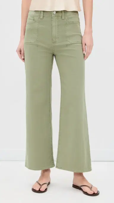 PAIGE Anessa Jeans with Stitch Thru Utility Pockets Vintage Oak Moss 31 | Thumbnail 2