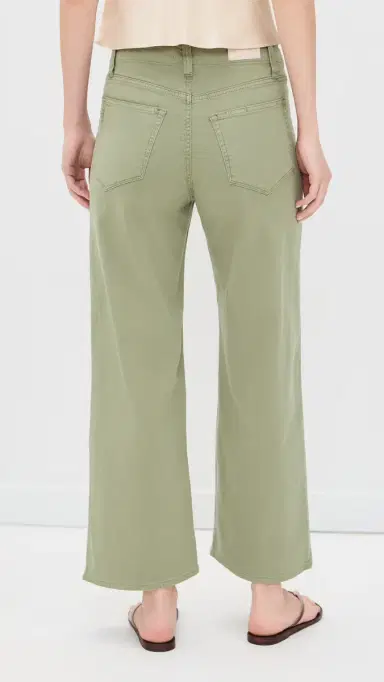 PAIGE Anessa Jeans with Stitch Thru Utility Pockets Vintage Oak Moss 31 | Thumbnail 3