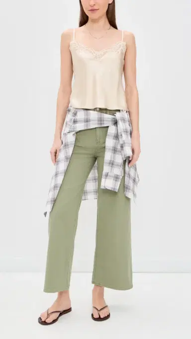 PAIGE Anessa Jeans with Stitch Thru Utility Pockets Vintage Oak Moss 31 | Thumbnail 5