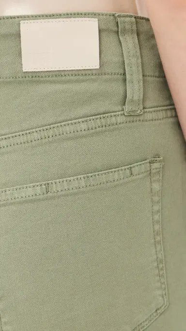 PAIGE Anessa Jeans with Stitch Thru Utility Pockets Vintage Oak Moss 31 | Thumbnail 6
