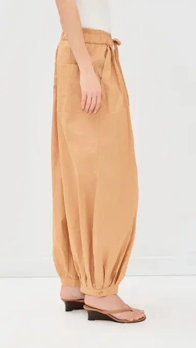 Dress To Tie Front Balloon Pants Summer Beige 6 | Thumbnail 4 Dress To Tie Front Balloon Pants Summer Beige 6 | Thumbnail 4
